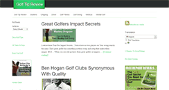 Desktop Screenshot of golftipreview.com