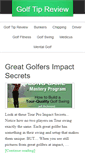 Mobile Screenshot of golftipreview.com