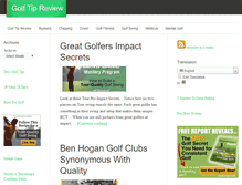 Tablet Screenshot of golftipreview.com